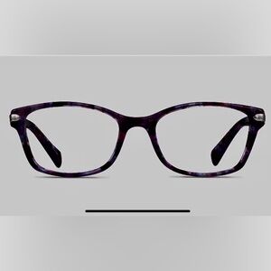 Coach HC6154F Purple Eye Glasses  tortoise-shell pattern.